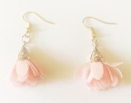 Chiffon Flower Earrings