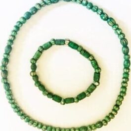Tropical Kiwi Necklace and Bracelet set