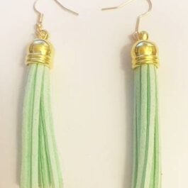 Lime Tassel Earrings