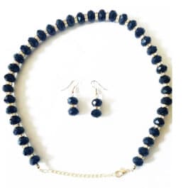Crystalized Bejewels Necklace and Earrings set